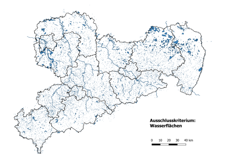 Ausschlusskriterium Wasserflächen