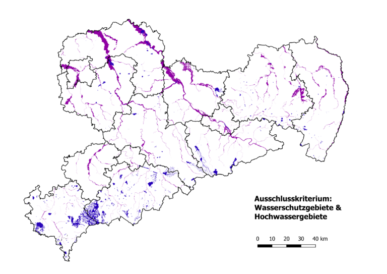 Ausschlusskriterien Wasserschutz- und Hochwassergebiete